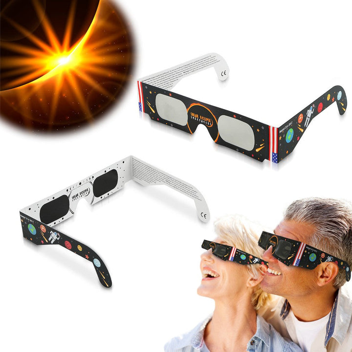 5 OR 10 Pack BRITENWAY Solar Eclipse Glasses - CE Approved and ISO Certified Safe Image 8
