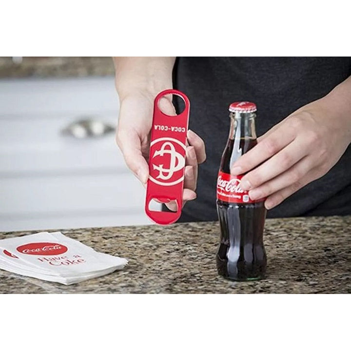 Tablecraft Coca-Cola Classic Logo Flat Bottle Opener Red Image 4