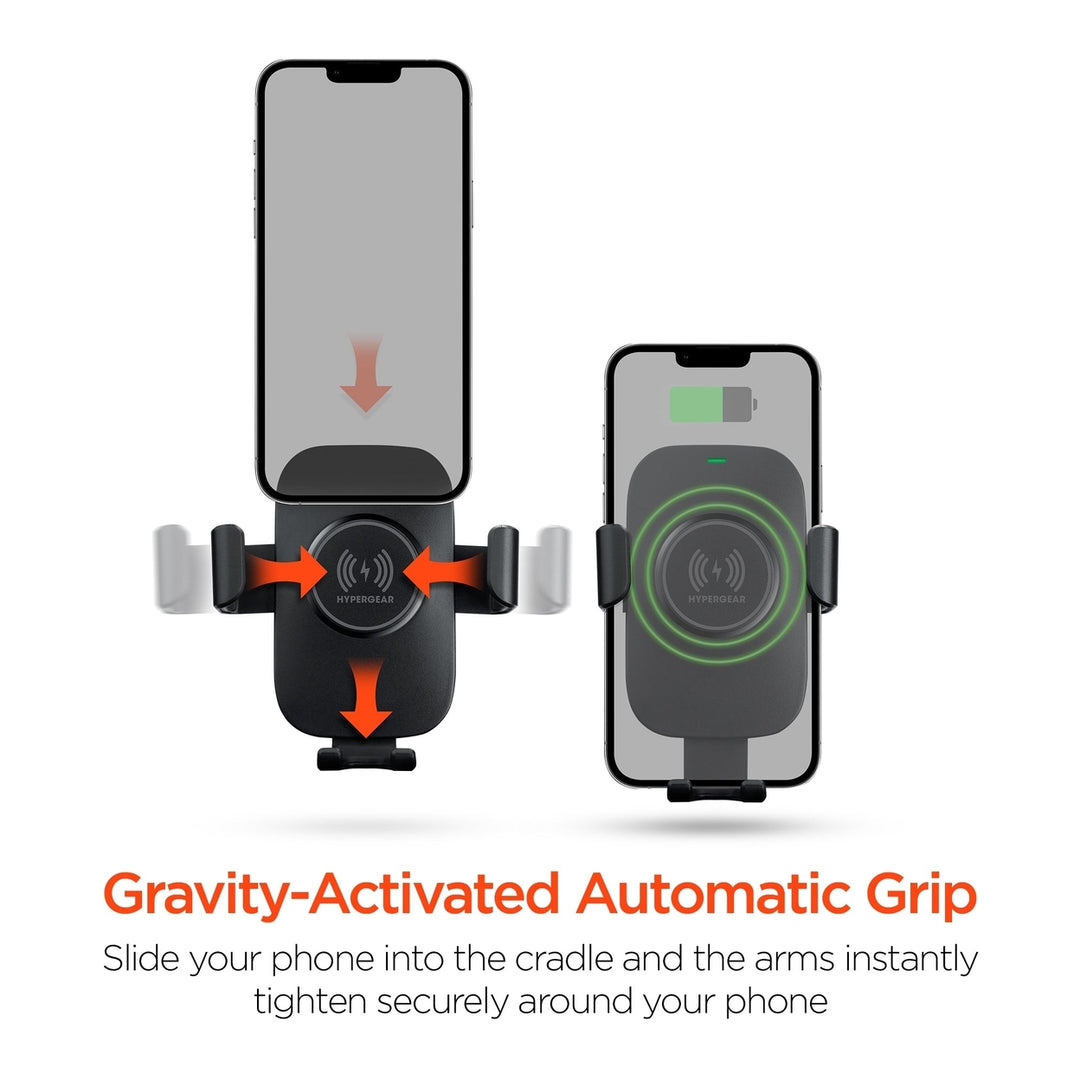 HyperGear Gravity 15W Wireless Fast Charge Mount - Hands-Free (15642-HYP) Image 4