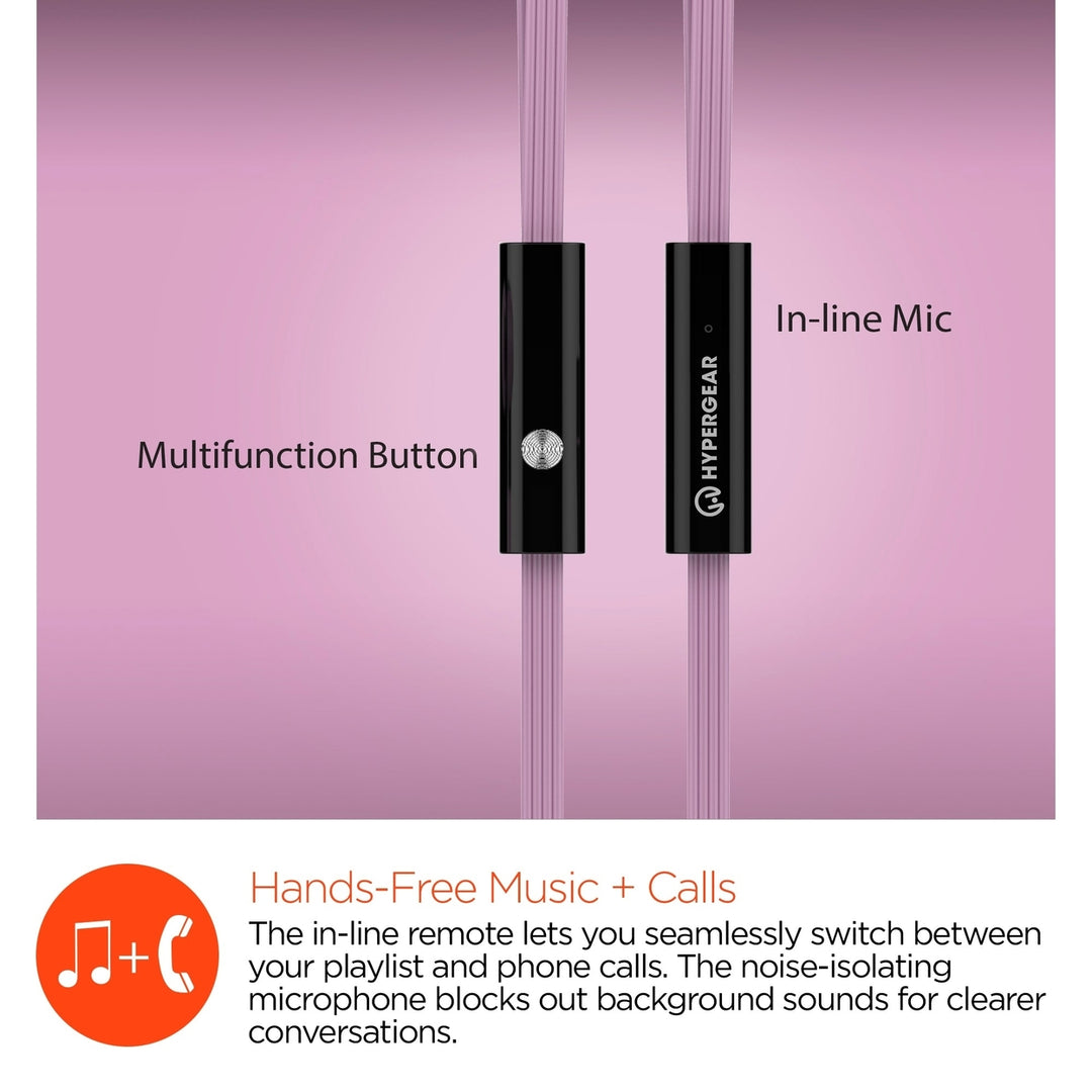 HyperGear dBm Wave Earphones w Mic 3.5mm Image 8