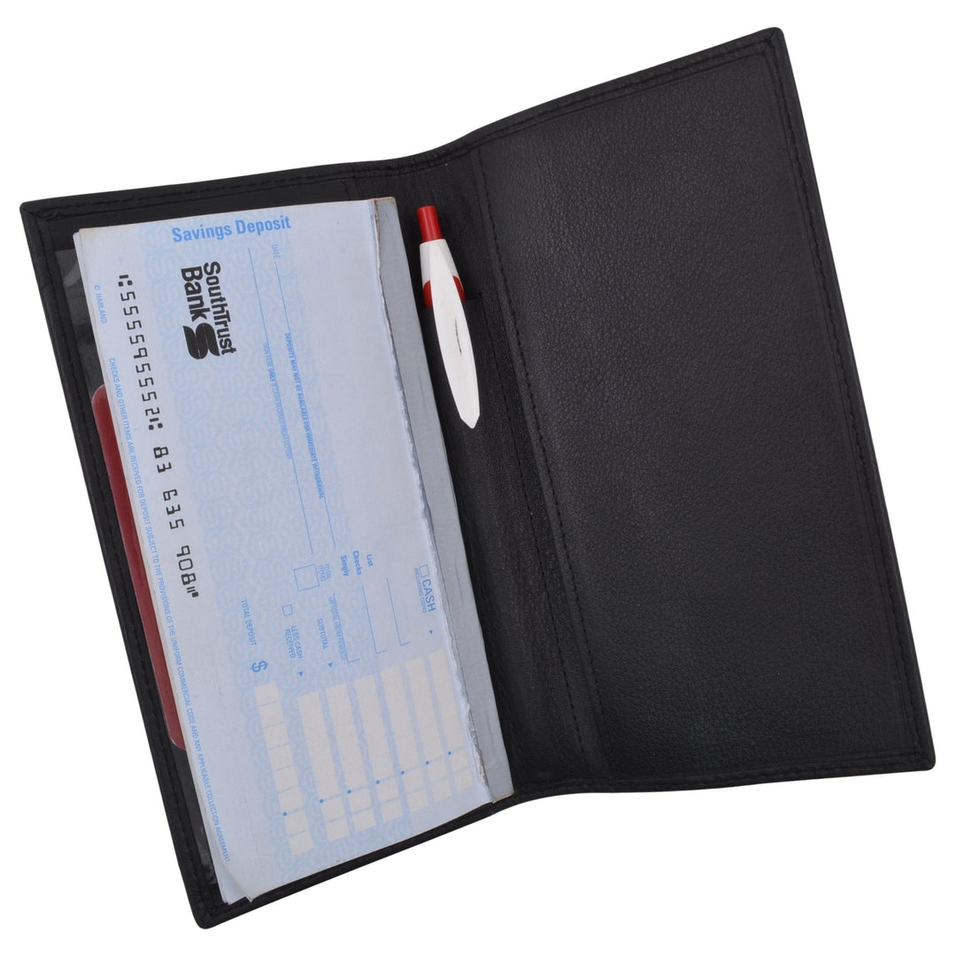 Basic Genuine Leather Checkbook Cover Colors Image 12