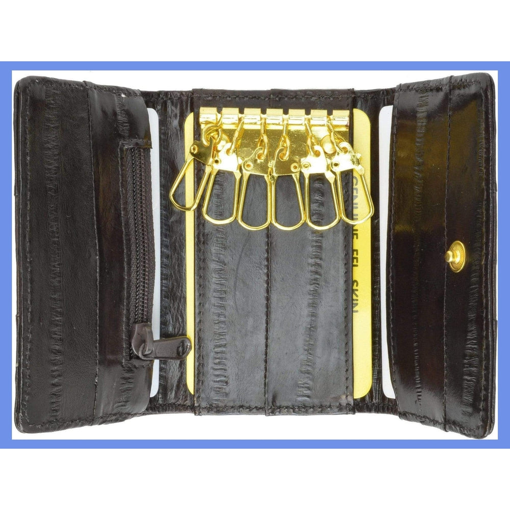 Eel Skin Soft Leather Key Case Wallet E 312 Image 2