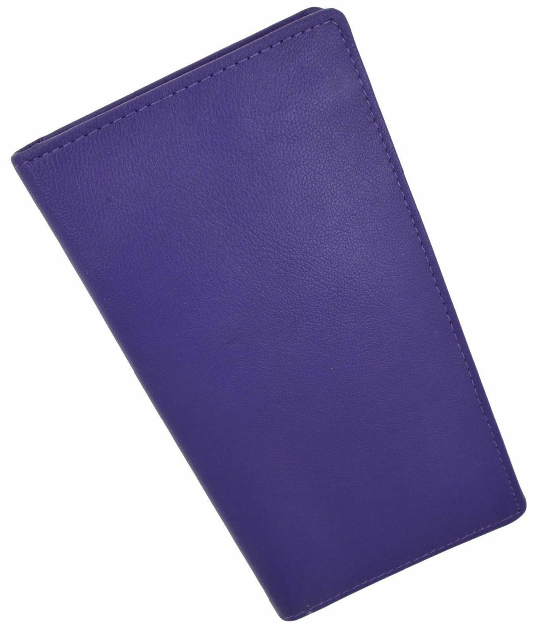 Genuine Leather PLAIN Checkbook Cover Purple !!! Image 4