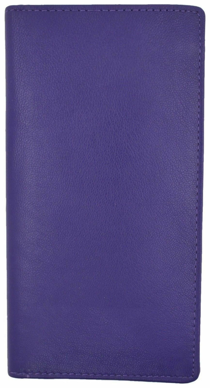 Genuine Leather PLAIN Checkbook Cover Purple !!! Image 7