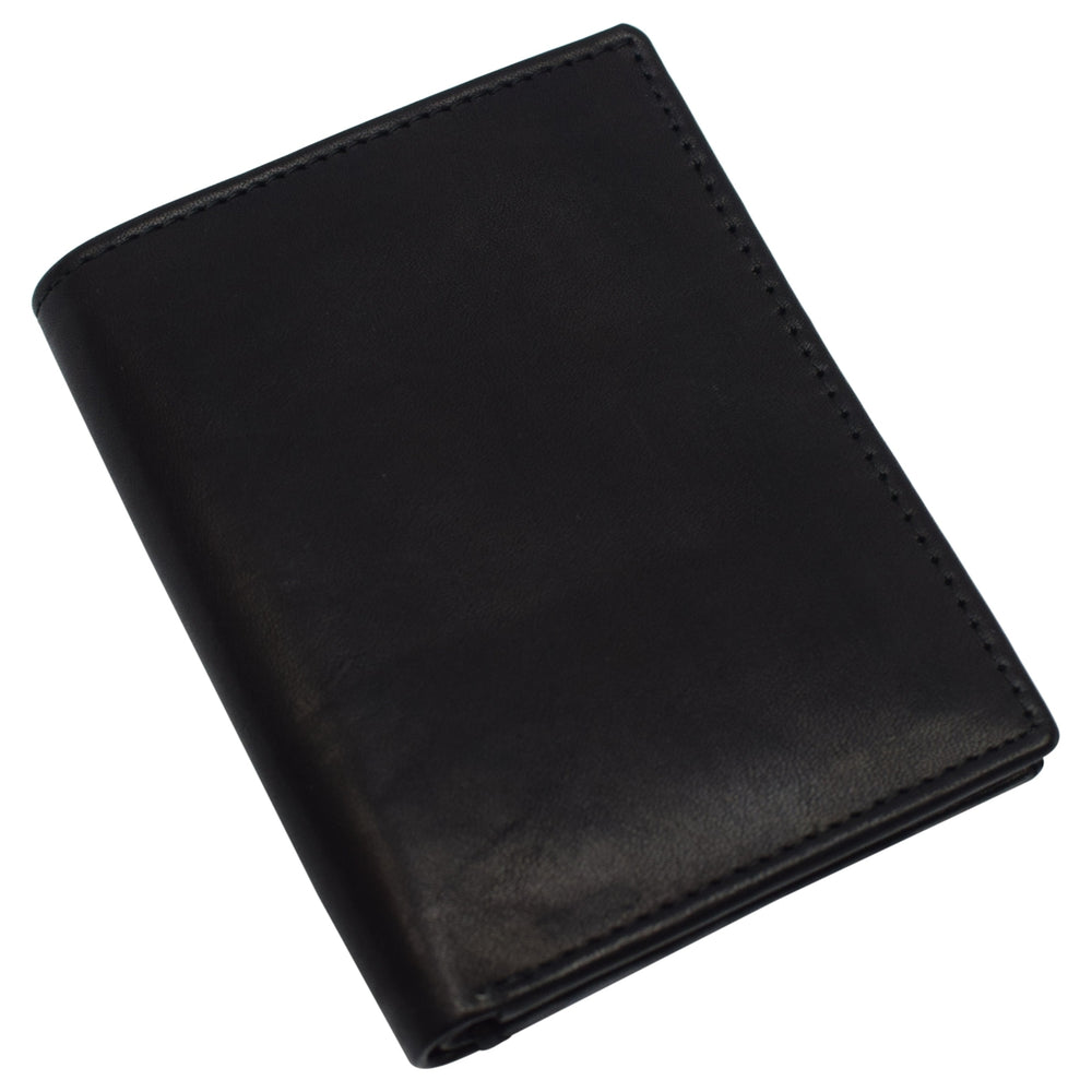 Men rfid safe minimalist front pocket wallet leather thin card case Image 2