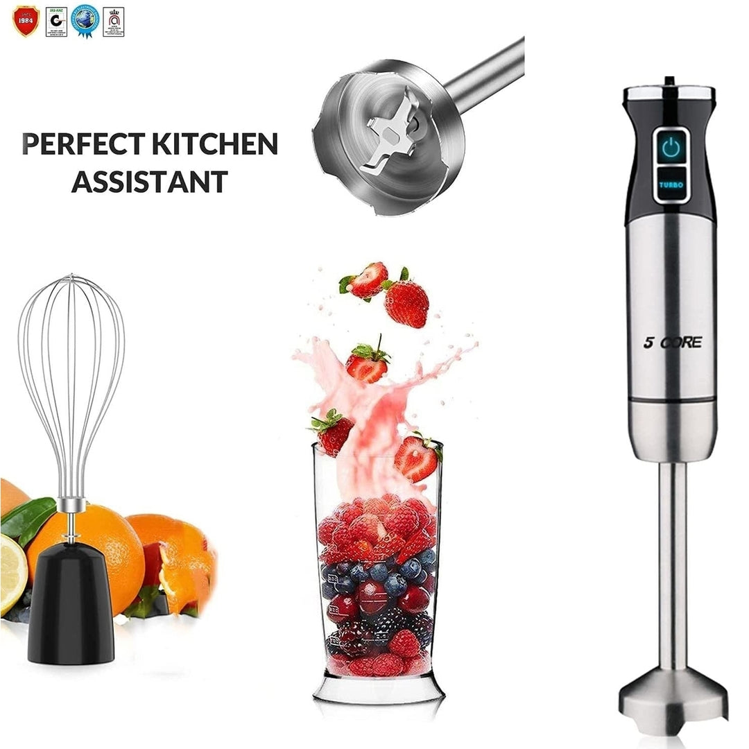 3-in-1 Multifunctional Electric Blender 8 Variable speed Stick Batidora Emersion Mixer600ml Mixing BeakerWhisk Image 3