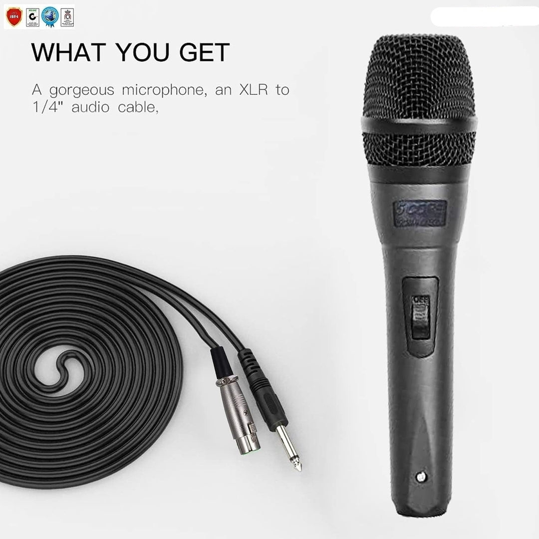 Awesome Microphone Audio Dynamic Cardiod Karaoke Singing Wired Mic Music Recording Karaoke Microphone Image 4