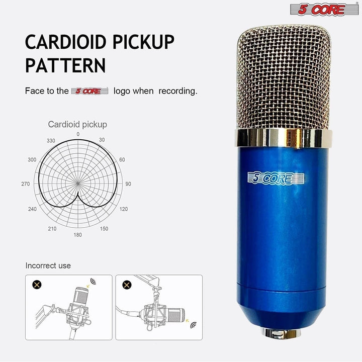 Microphone Condenser Mic for Computer PC GamingPodcast Desktop Tripod Stand Kit for Image 3
