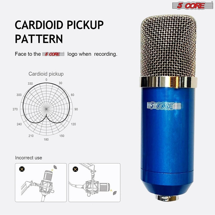 Microphone Condenser Mic for Computer PC Gaming Podcast Desktop Tripod Stand Kit for Streaming Recording Vocals Voice Image 3