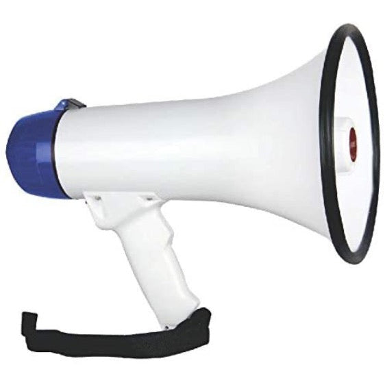 Megaphone Handheld Bullhorn Cheer Loudspeaker Bull Horn Speaker Megaphono Siren Sling Strap Portable Image 1