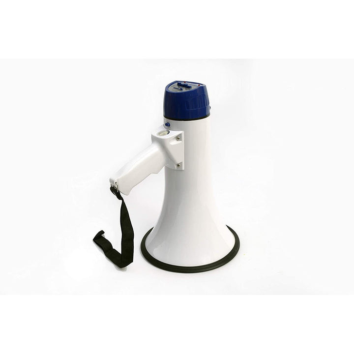 Megaphone Handheld Bullhorn Cheer Loudspeaker Bull Horn Speaker Megaphono Siren Sling Strap Portable Image 3