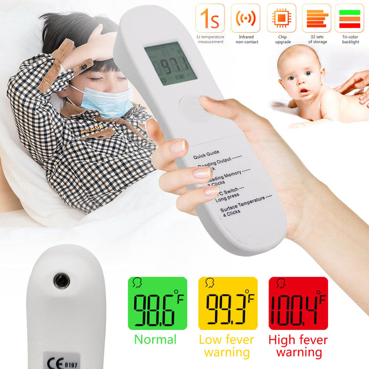 No Touch Forehead Thermometer LCD Digital Infrared Thermometer for Adults Kids Image 4