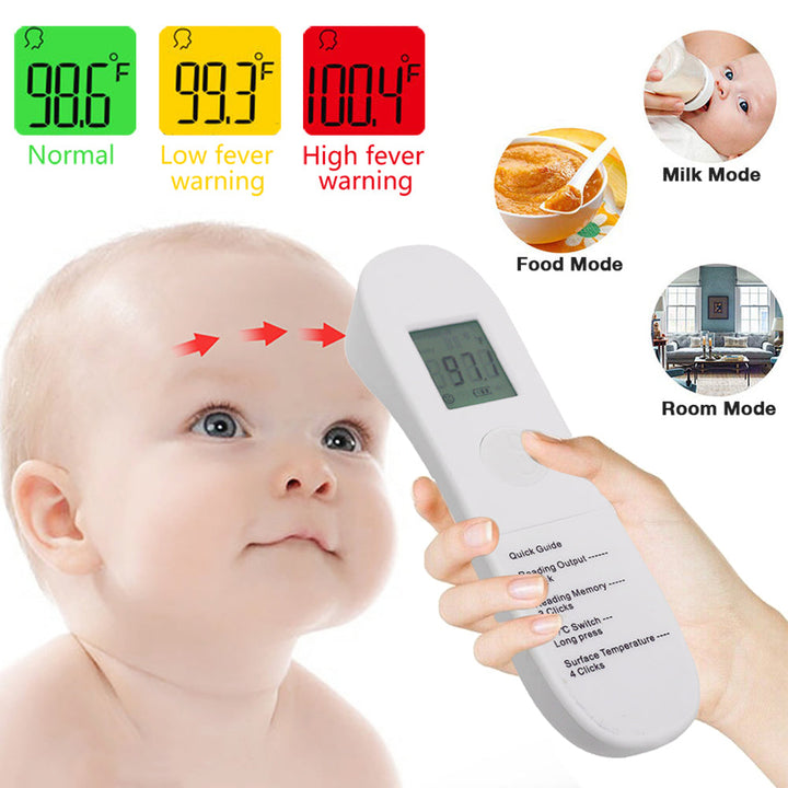 No Touch Forehead Thermometer LCD Digital Infrared Thermometer for Adults Kids Image 4