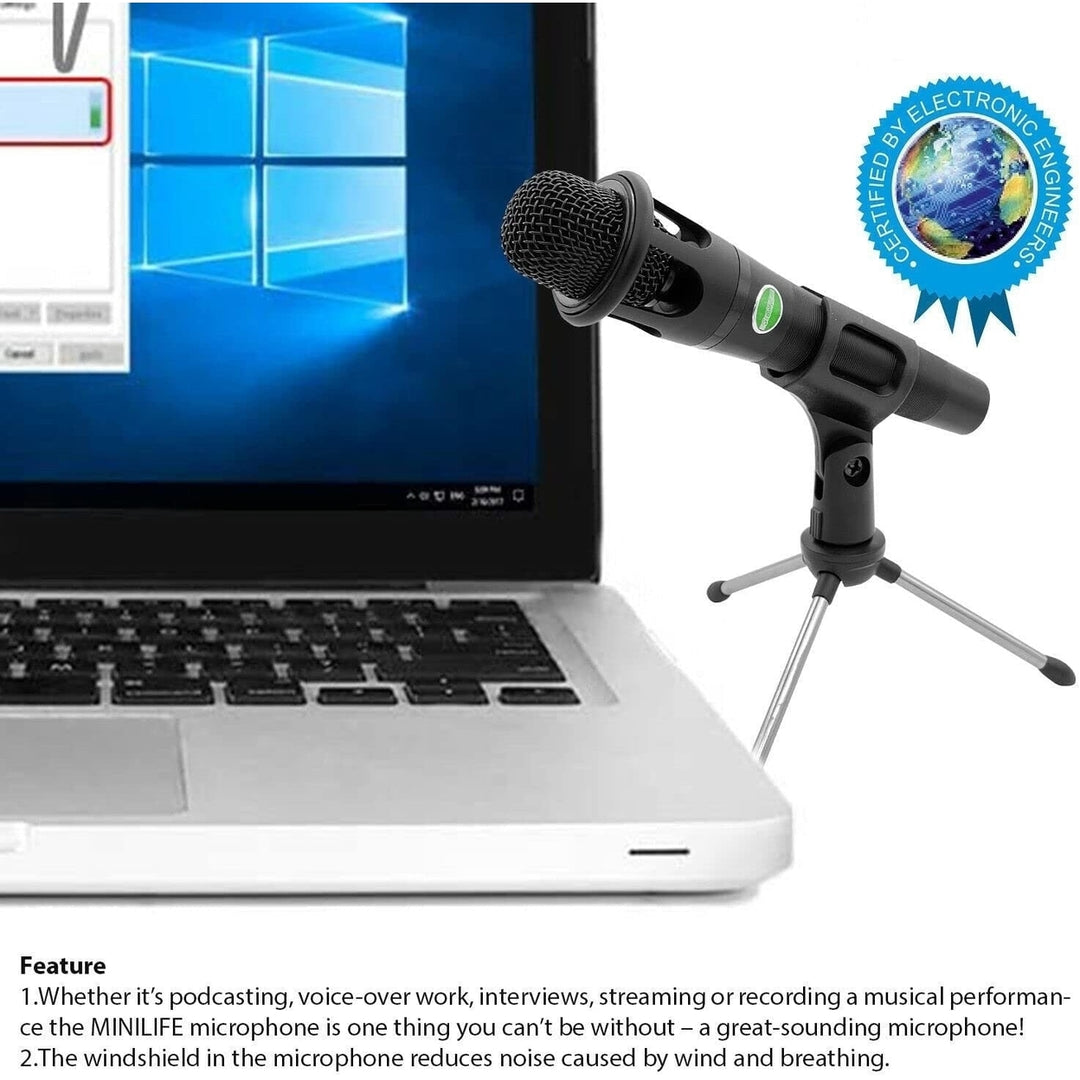 fine Microphone Audio Dynamic Cardiod Karaoke Singing Wired Mic Music Recording Karaoke Microphone Image 4