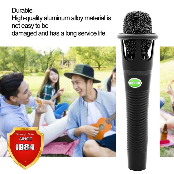 fine Microphone Audio Dynamic Cardiod Karaoke Singing Wired Mic Music Recording Karaoke Microphone Image 6