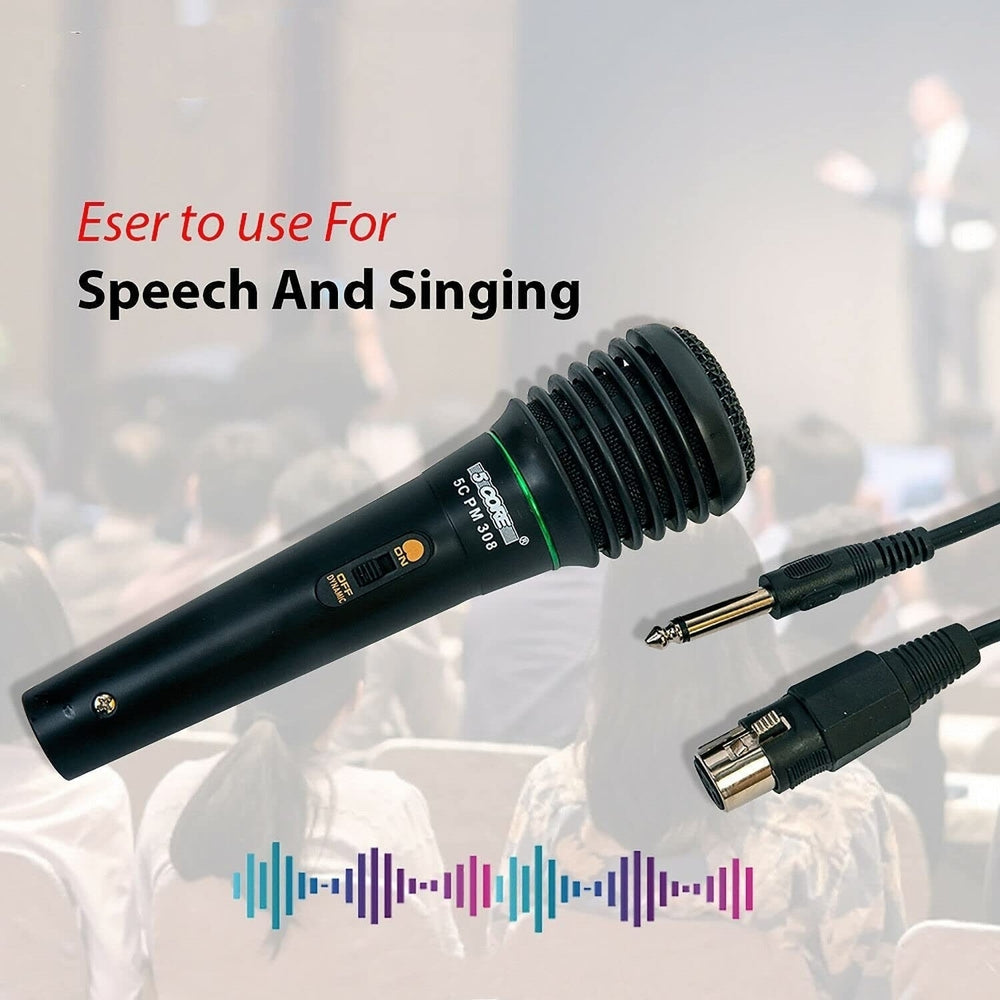 Professional Black Microphone Audio Dynamic Cardiod Karaoke Singing Wired Mic Music Recording Karaoke Microphone Image 2