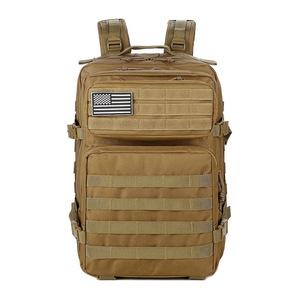 Tactical 45L Molle Rucksack Backpack Water-Resistant Military Hiking Bag Image 3