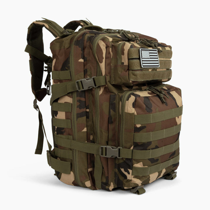 Tactical 45L Molle Rucksack Backpack Water-Resistant Military Hiking Bag Image 6