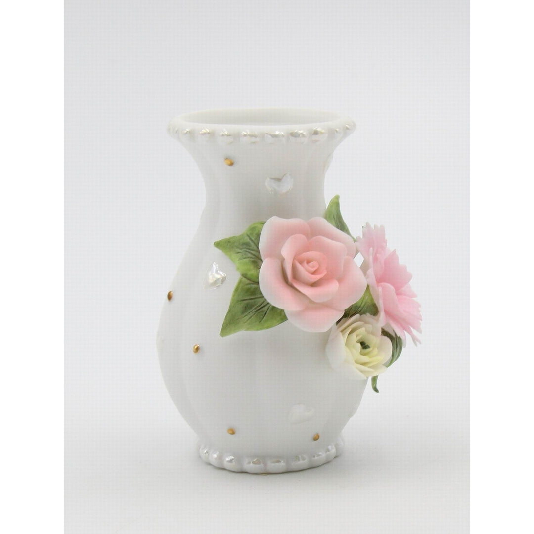 Ceramic Wedding Rose Vase 3.5in Image 2