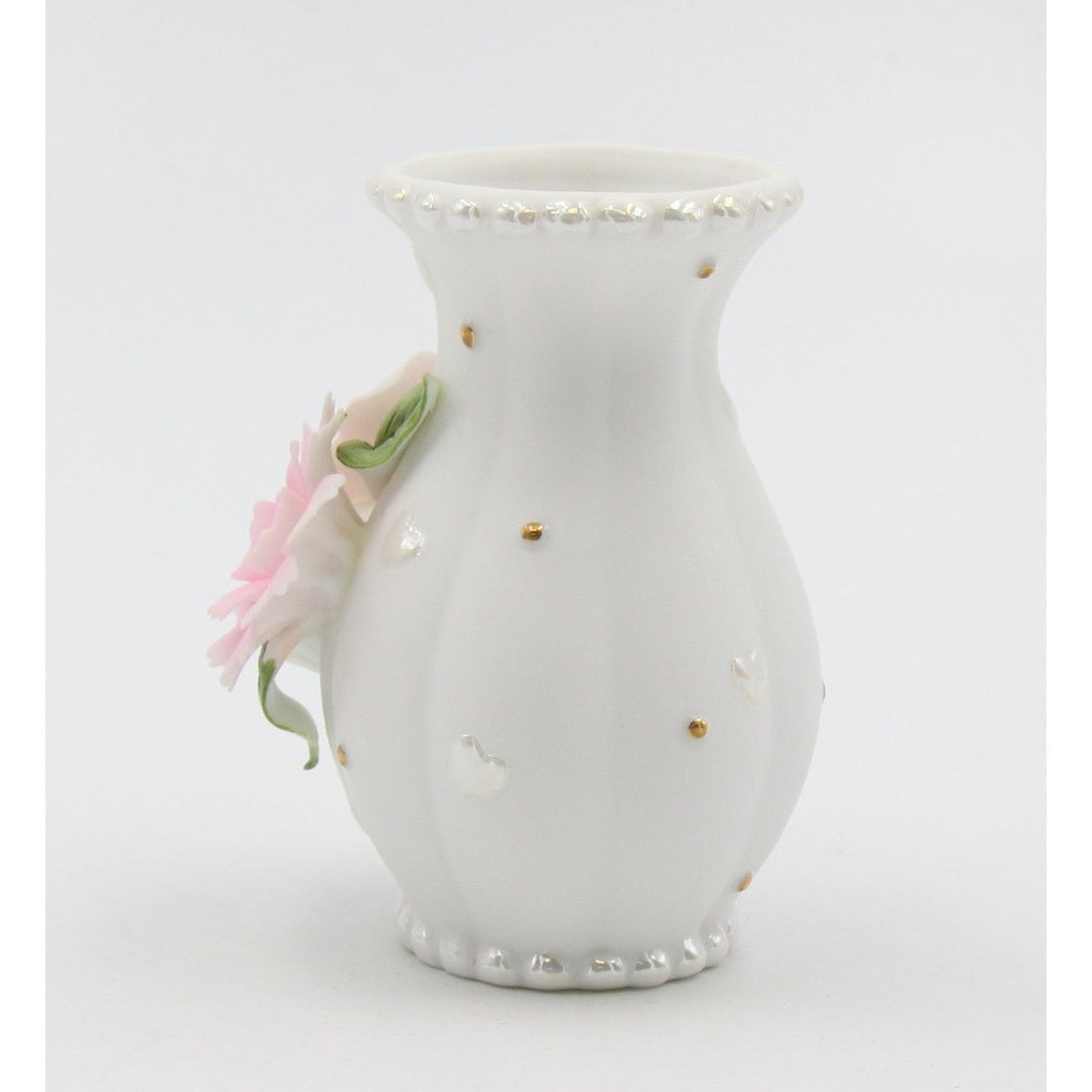 Ceramic Wedding Rose Vase 3.5in Image 3