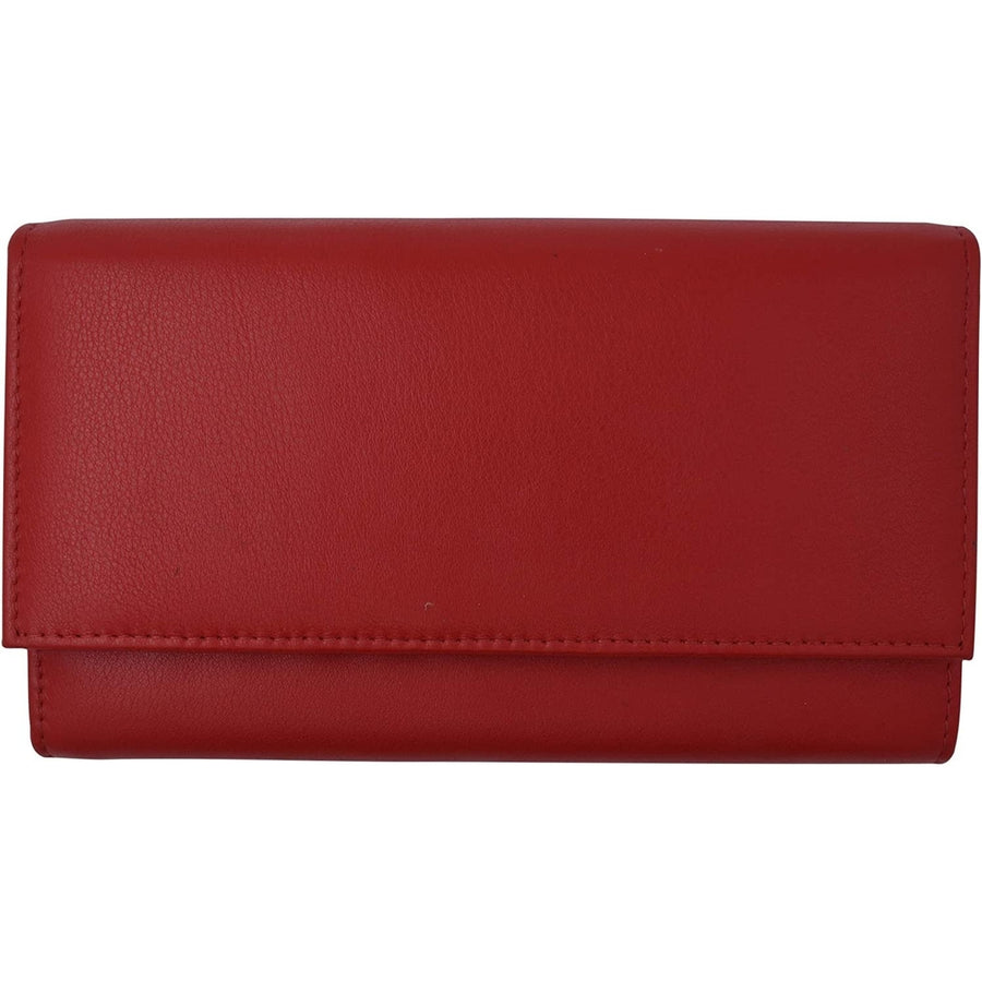 Swiss Marshall Women RFID Blocking Real Leather Wallet - Clutch Checkbook Wallet for Women Image 1