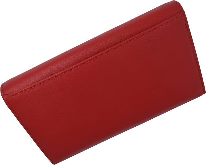 Swiss Marshall Women RFID Blocking Real Leather Wallet - Clutch Checkbook Wallet for Women Image 6