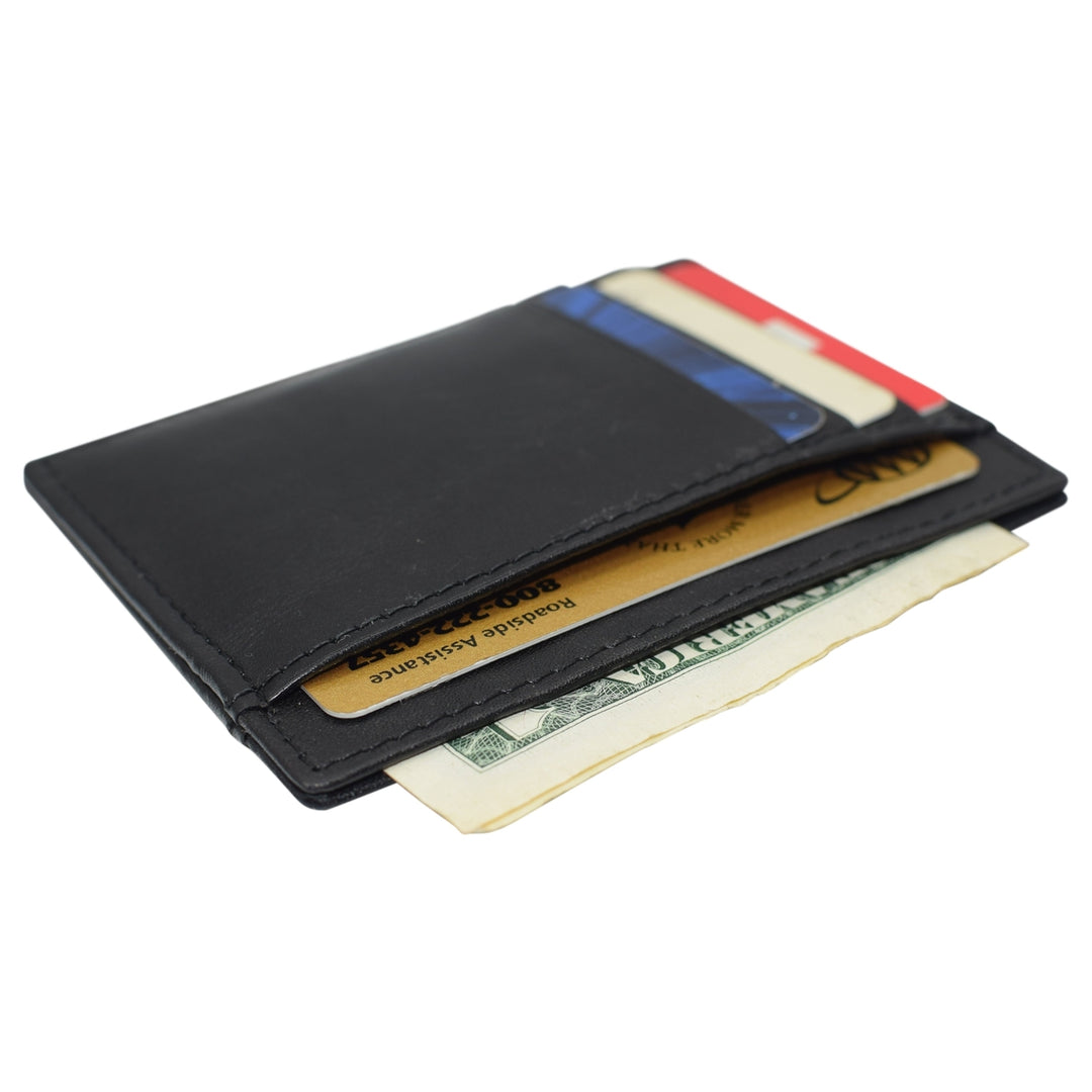 Swiss Marshall RFID Blocking Front Pocket Leather Slim Credit Card Case Holder Wallet Image 11