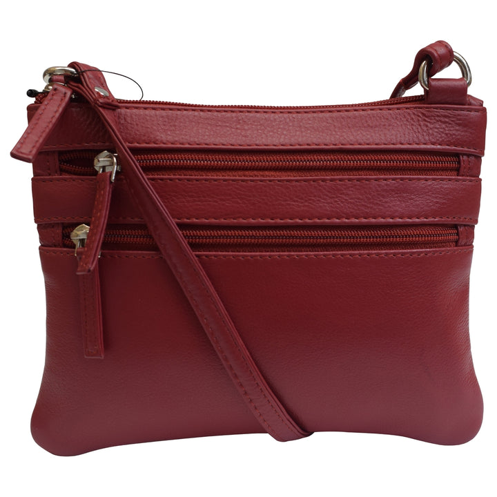 Womens Genuine Leather Handbag Cross Body Bag Shoulder Bag Organizer Mini Purse Image 4