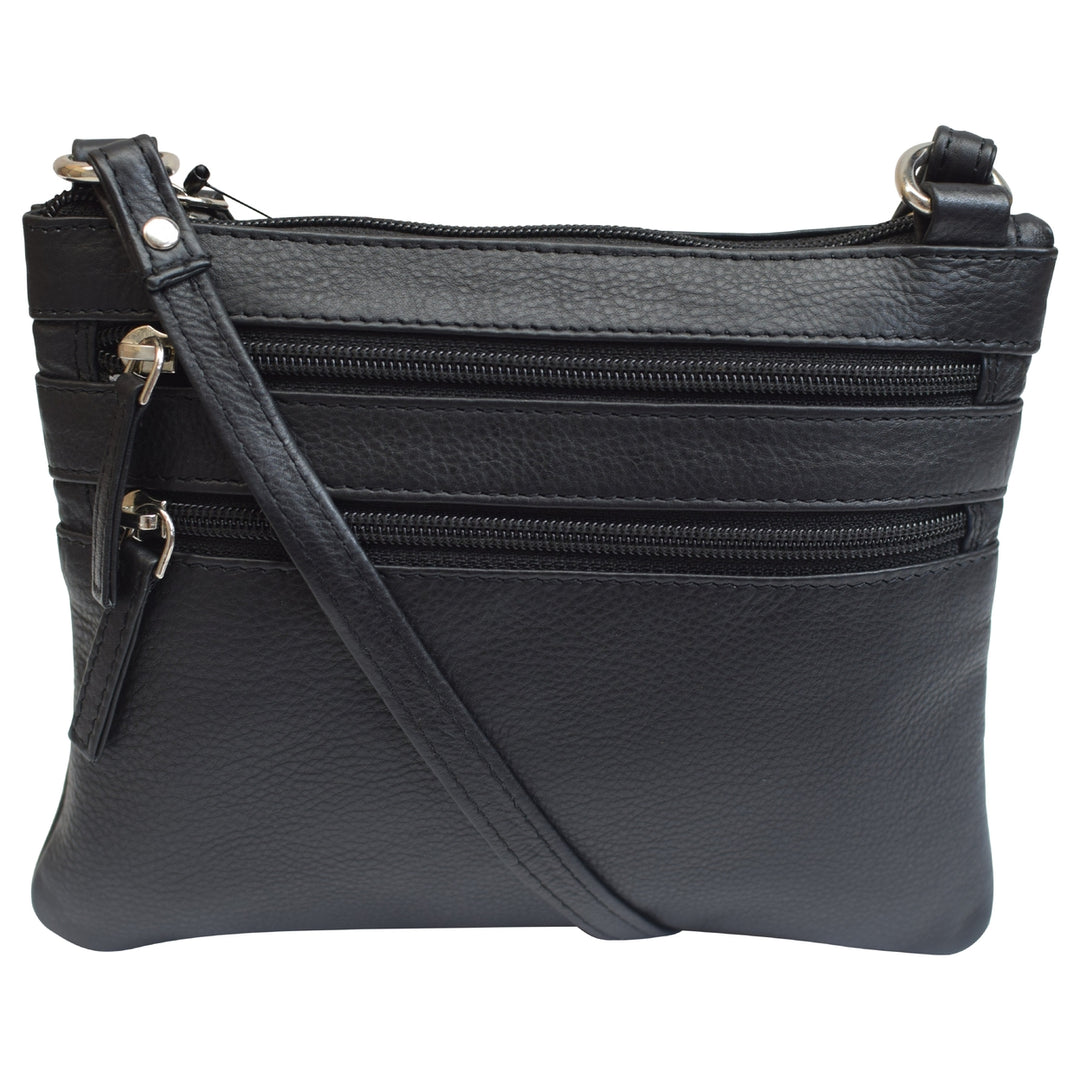 Womens Genuine Leather Handbag Cross Body Bag Shoulder Bag Organizer Mini Purse Image 4