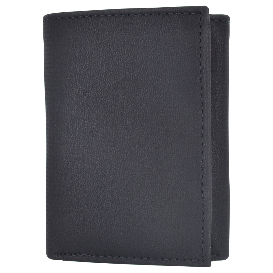 Vegan Leather RFID Trifold Wallets For Men - Cruelty Free Non Leather Mens Wallet With 2 ID Windows Image 1