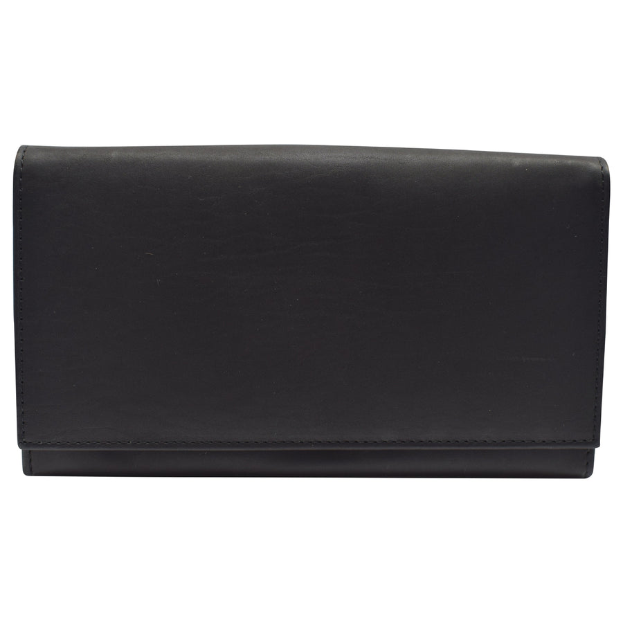 Womens Wallet RFID Blocking Genuine Leather Large Capacity Clutch Purse Smartphone Wallet Credit Card Holder Image 1