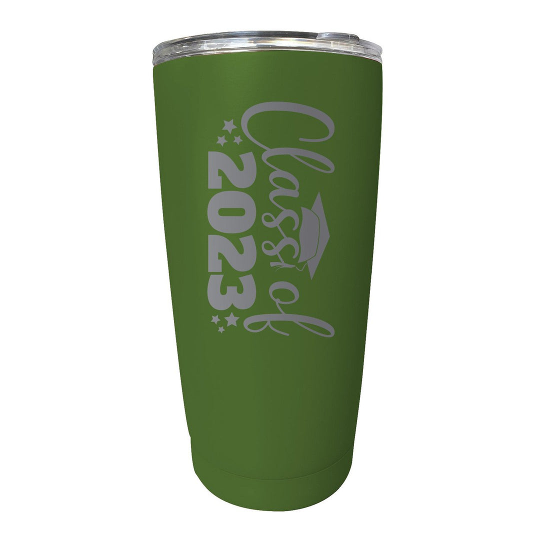 Class of 2023 Graduation 16 oz Engraved Stainless Steel Insulated Tumbler Colors Image 1