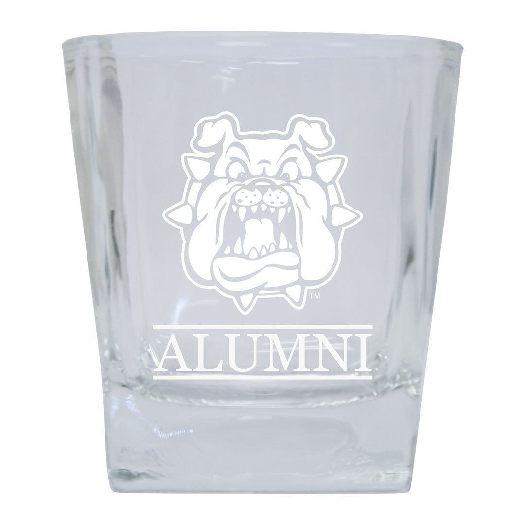 Fresno State Bulldogs 2-Pack Alumni Elegance 10oz Etched Glass Tumbler Image 1