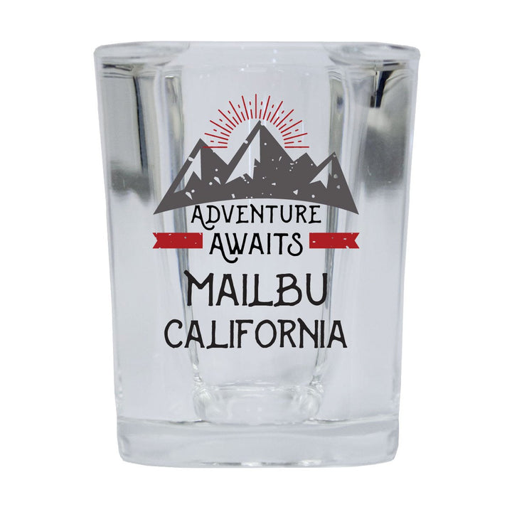 Malibu California 12 pack Square Shot Glass 1.5 oz Image 1