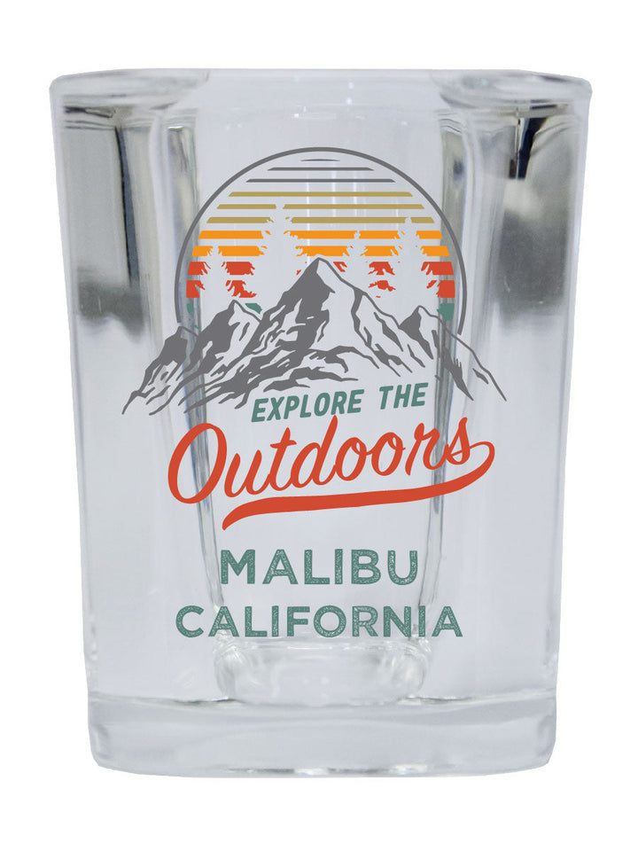 Malibu California 12 pack Square Shot Glass 1.5 oz Image 2