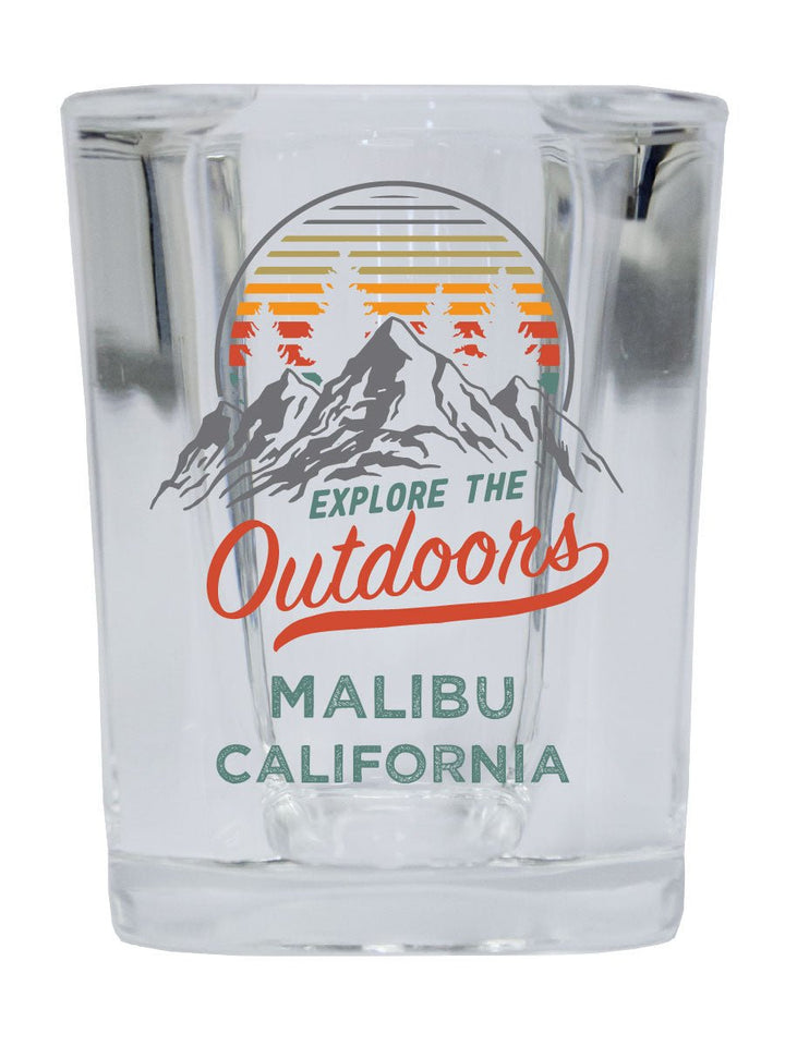 Malibu California 12 pack Square Shot Glass 1.5 oz Image 1