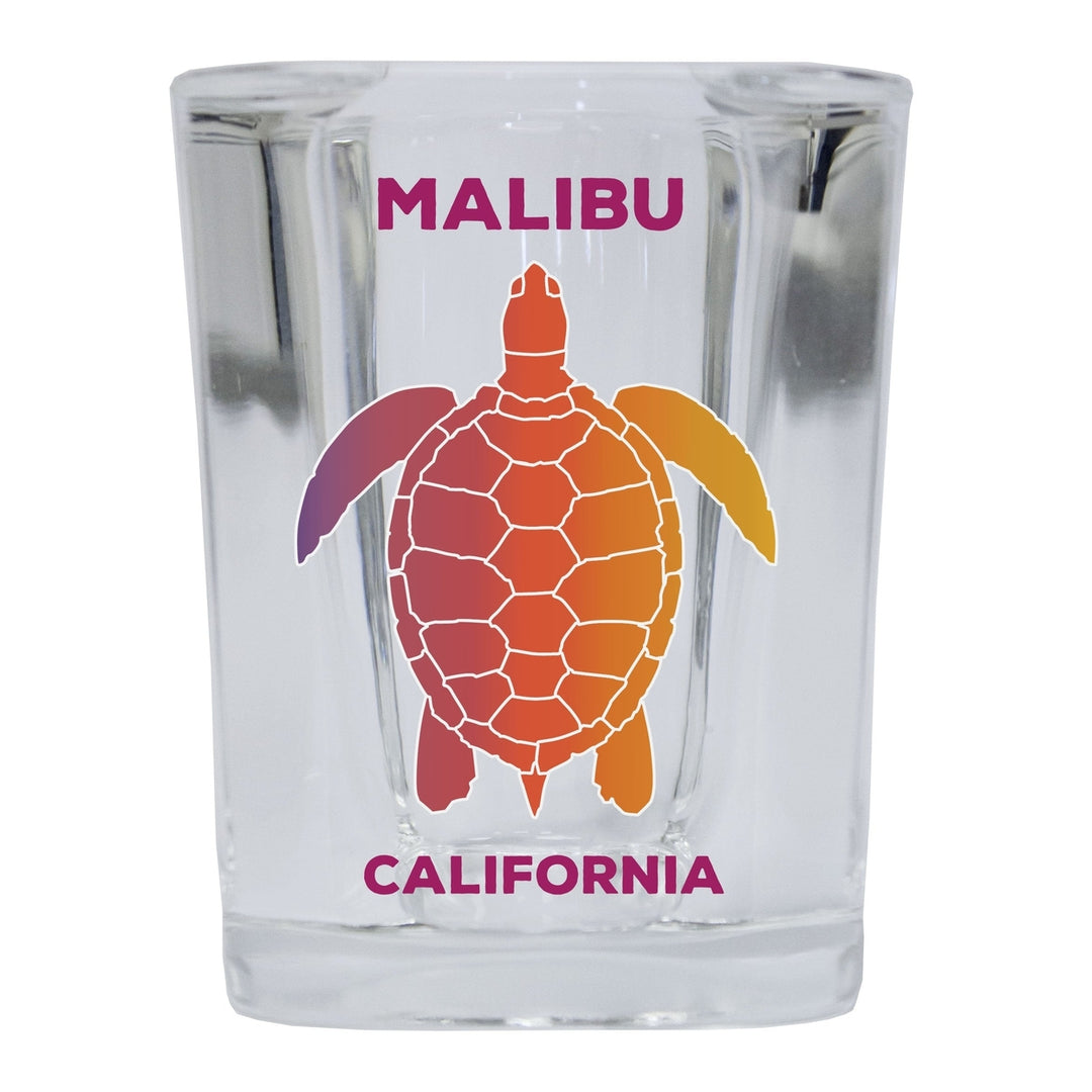 Malibu California 12 pack Square Shot Glass 1.5 oz Image 3