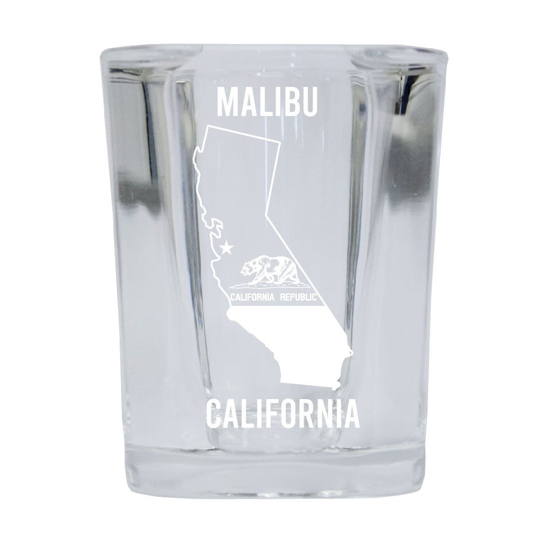 Malibu California 12 pack Square Shot Glass 1.5 oz Image 1