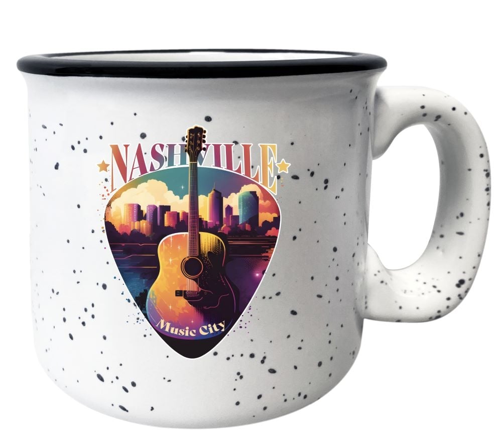 Nashville Tennessee Music City Souvenir 16 oz Ceramic Camping Mug Image 1