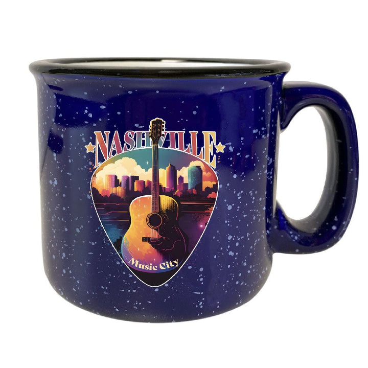 Nashville Tennessee Music City Souvenir 16 oz Ceramic Camping Mug Image 1