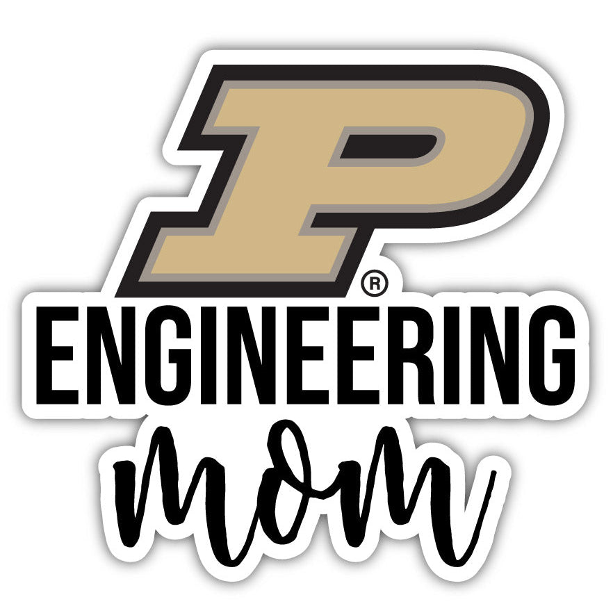 Purdue Boilermakers 4-Inch Proud Mom NCAA - Durable School Spirit Vinyl Decal Perfect Image 1