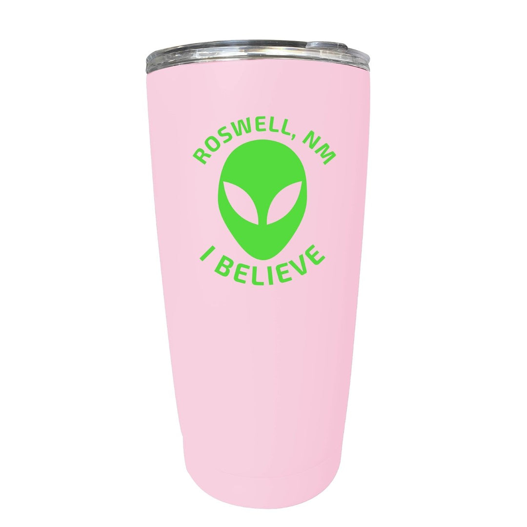 Roswell Mexico I Believe Alien Souvenir 16 oz Insulated Stainless Steel Tumbler Straight - Choose Your Color Image 4