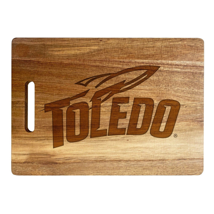 Toledo Rockets Classic Acacia Wood Cutting Board - Small Corner Logo Image 2