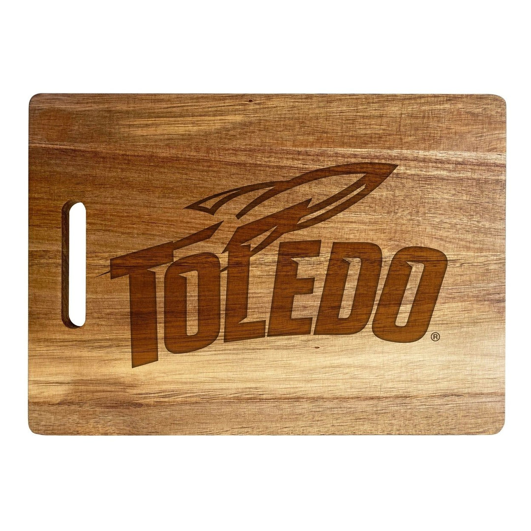 Toledo Rockets Classic Acacia Wood Cutting Board - Small Corner Logo Image 1