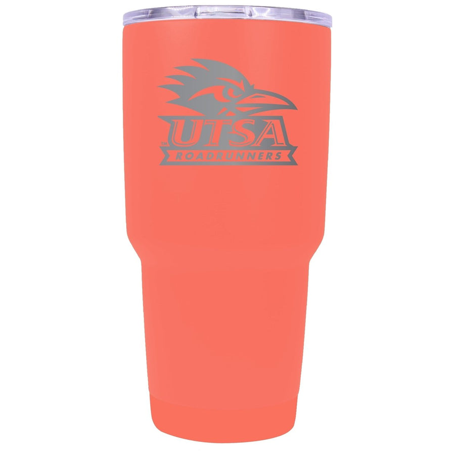 UTSA Road Runners Premium Laser Engraved Tumbler - 24oz Stainless Steel Insulated Mug Choose Your Color. Image 1