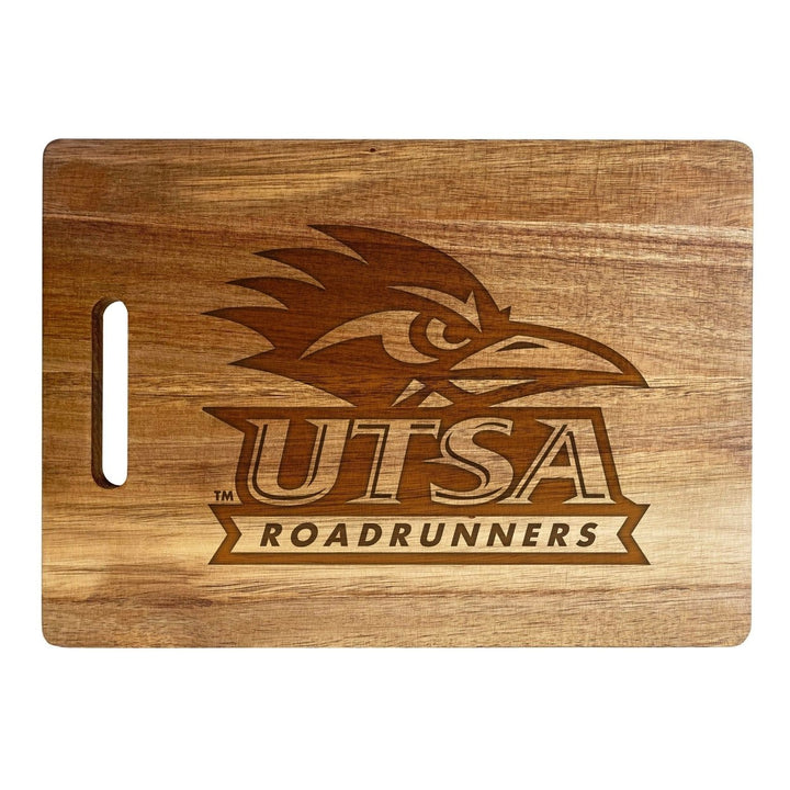 UTSA Road Runners Classic Acacia Wood Cutting Board - Small Corner Logo Image 1