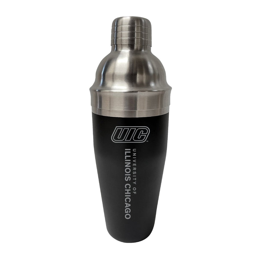 University of Illinois at Chicago NCAA Official 24 oz Engraved Stainless Steel Cocktail Shaker College Team Spirit Image 1