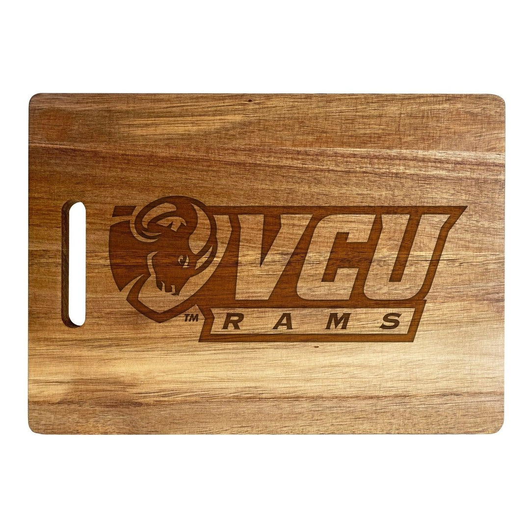 Virginia Commonwealth Classic Acacia Wood Cutting Board - Small Corner Logo Image 2