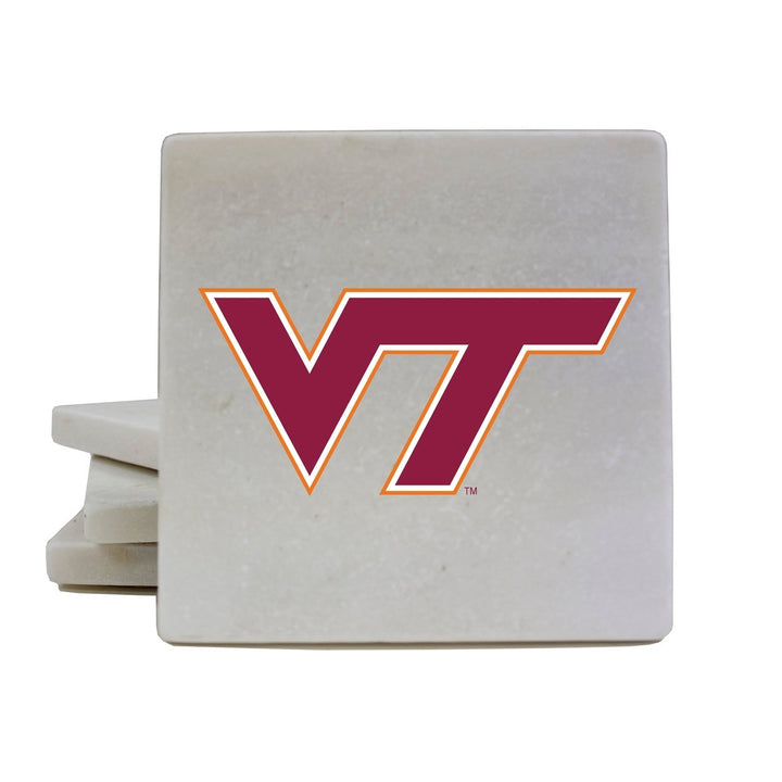 Virginia Tech Hokies Officially Licensed Coasters - Choose Marble or Acrylic Material for Ultimate Team Pride Image 1