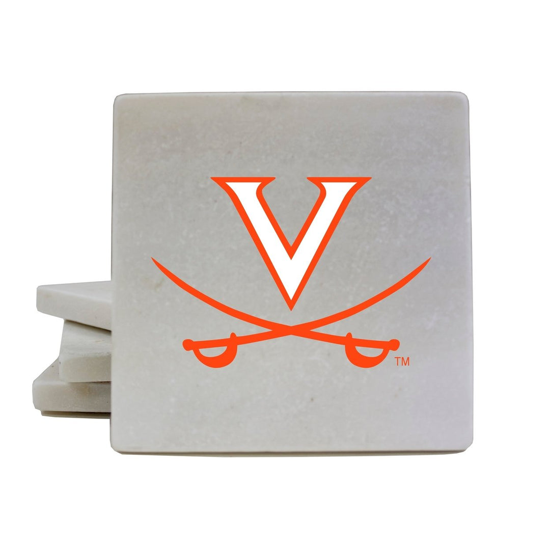 Virginia Cavaliers Officially Licensed Coasters - Choose Marble or Acrylic Material for Ultimate Team Pride Image 1